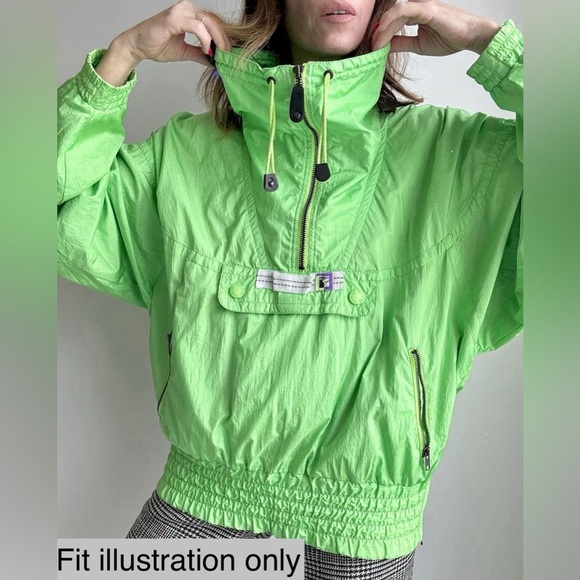 Coltech Vintage Neon Green Jacket Women’s size XL - Picture 7 of 8